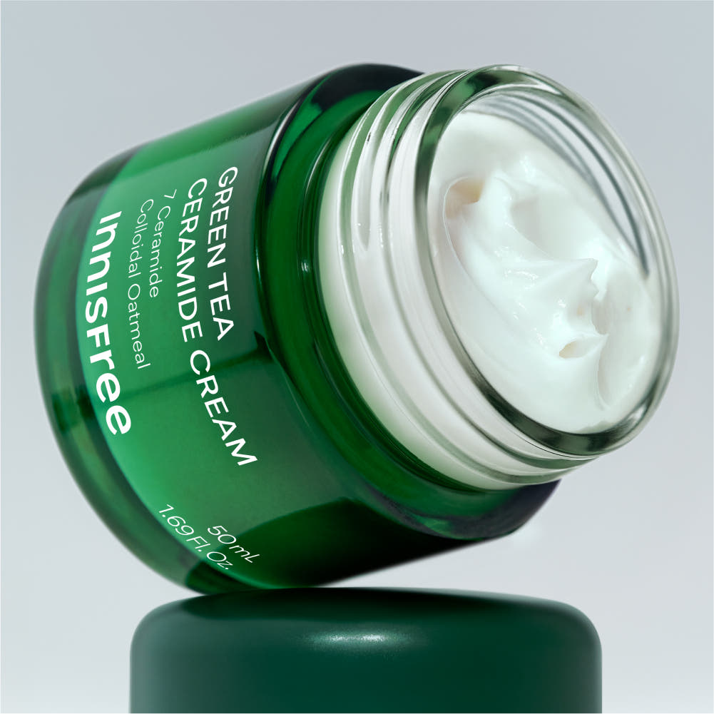 innisfree Green Tea Ceramide Cream product texture