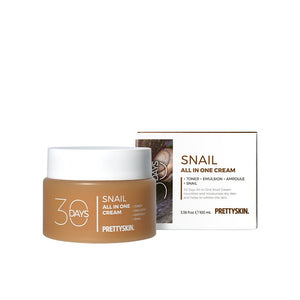 PRETTYSKIN 30 Days All-in-One Snail Cream 100ml - product packaging