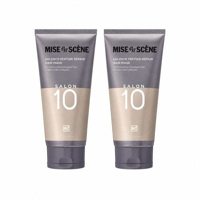 mise en scene Salon 10 Peptide Repair Hair Mask 300ml+300ml - product packaging