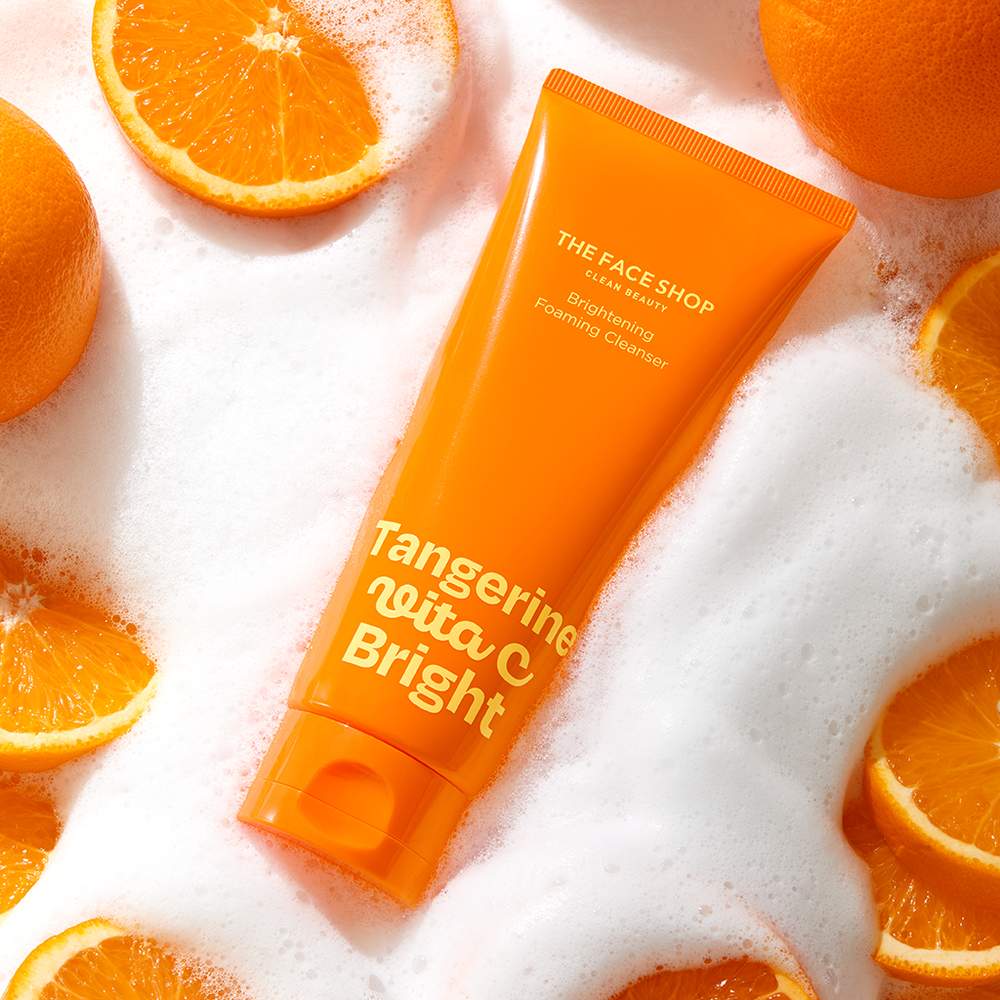 THE FACE SHOP Tangerine Vita C Brightening Foaming Cleanser 150ml