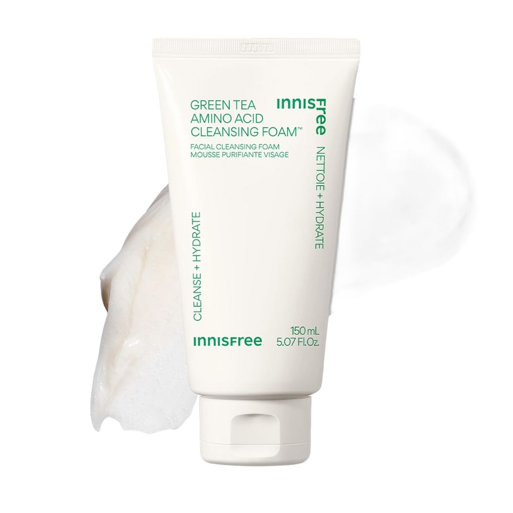 innisfree Green Tea Amino Hydrating Cleansing Foam 250g