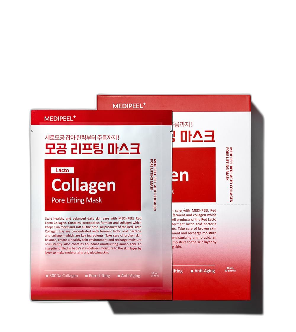 MEDIPEEL Red Lacto Collagen Pore Lifting Mask 30ml*10ea