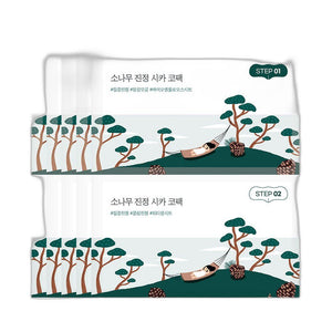 Round Lab Pine Tree Soothing Cica Biocellulose Nose Pack 2-Step Kit (1Step 4ml x 5ea / 2Step 4ml x 5ea)