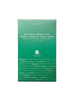 AXIS-Y 61% Mugwort Green Vital Energy Complex Sheet Mask 27ml x 5pcs