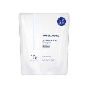 MISSHA Super Aqua Ultra Hyalron Toner Pad 180g/90pads (Refill)