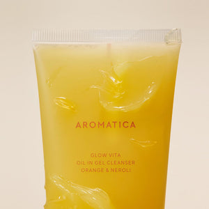 AROMATICA Glow Vita Oil-in-Gel Cleanser – Orange & Neroli (150ml), image 2