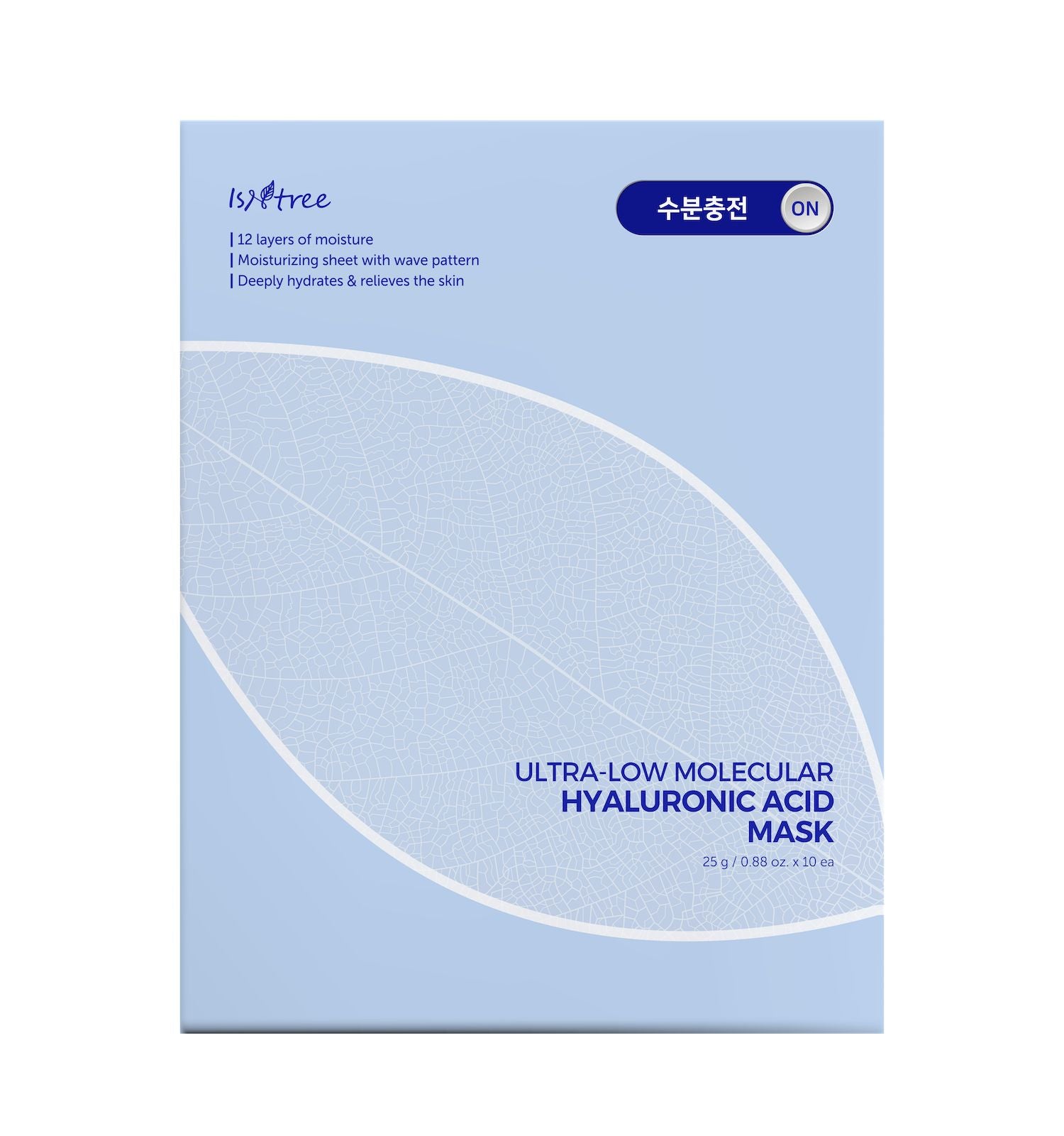 Isntree Ultra-Low Molecular Hyaluronic Acid Mask 25g X 10ea
