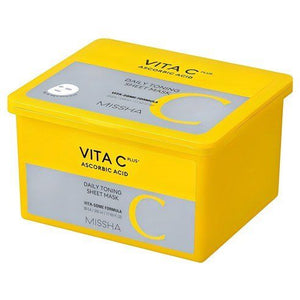 MISSHA Vita C Plus Daily Toning Sheet Mask 350ml/30sheets, image 2