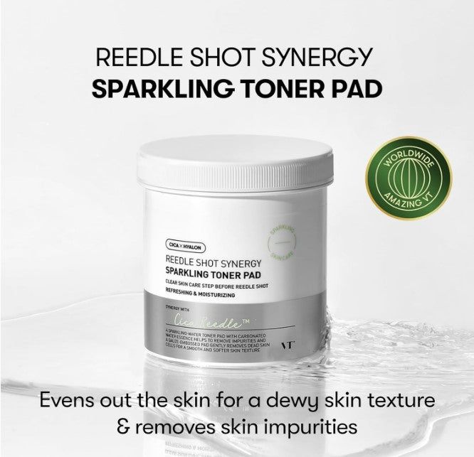 VT Reedle Shot Synergy Sparkling Toner Pad 80ea / 200ml