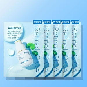 innisfree Retinol Cica Repair Ampoule Gel Mask 23ml X 5ea, image 3