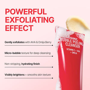 Parnell AHA Omija Ceramic Bubble Peeling Cleanser 180ml, image 3