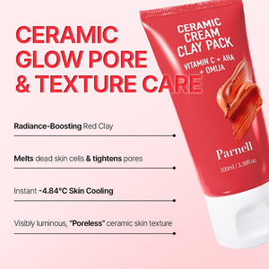 Parnell AHA Omija Ceramic Cream Clay Pack 100ml, image 3