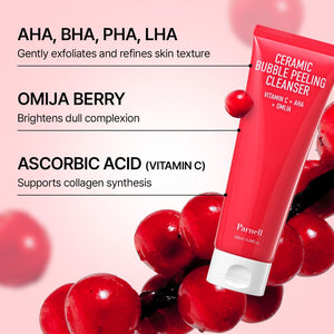 Parnell AHA Omija Ceramic Bubble Peeling Cleanser 180ml, image 5