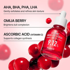 Parnell AHA 9.12 Omija Ceramic Wash-Off Serum 30ml, image 5